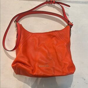 Michael Kors Orange Leather Shoulder Bag